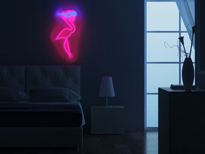 "Flamingo USB Mini LED" Neonskylt