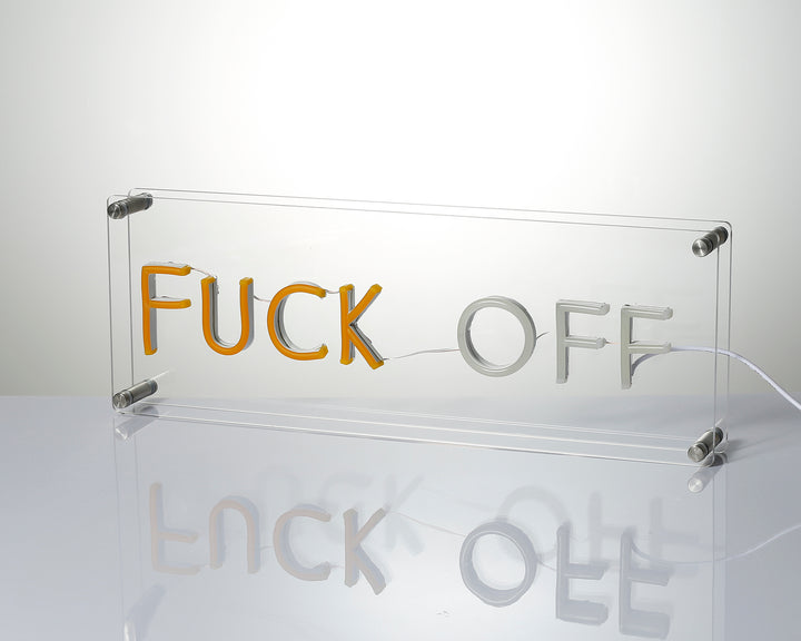 "Fuck Off" Skrivbords LED Neonskylt