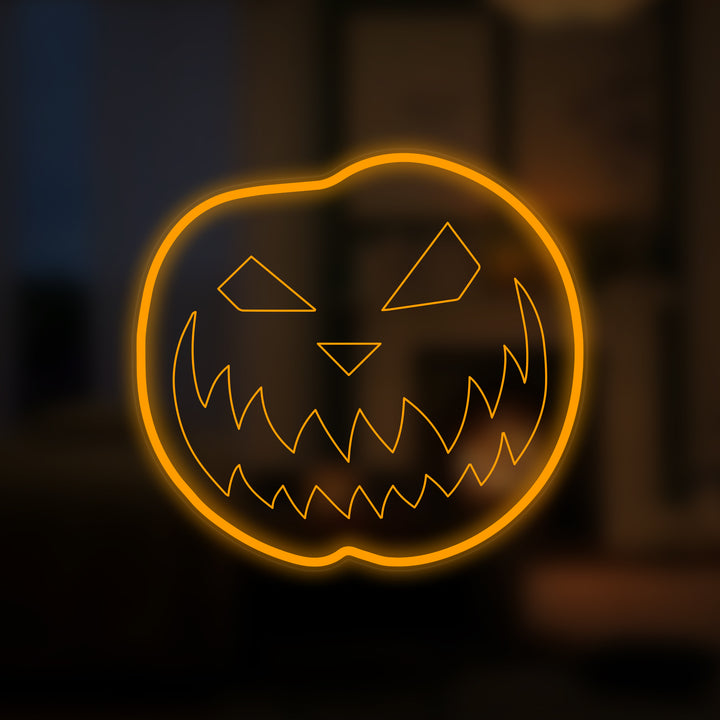 "Pumpa Halloween" Mini Neon Skylt