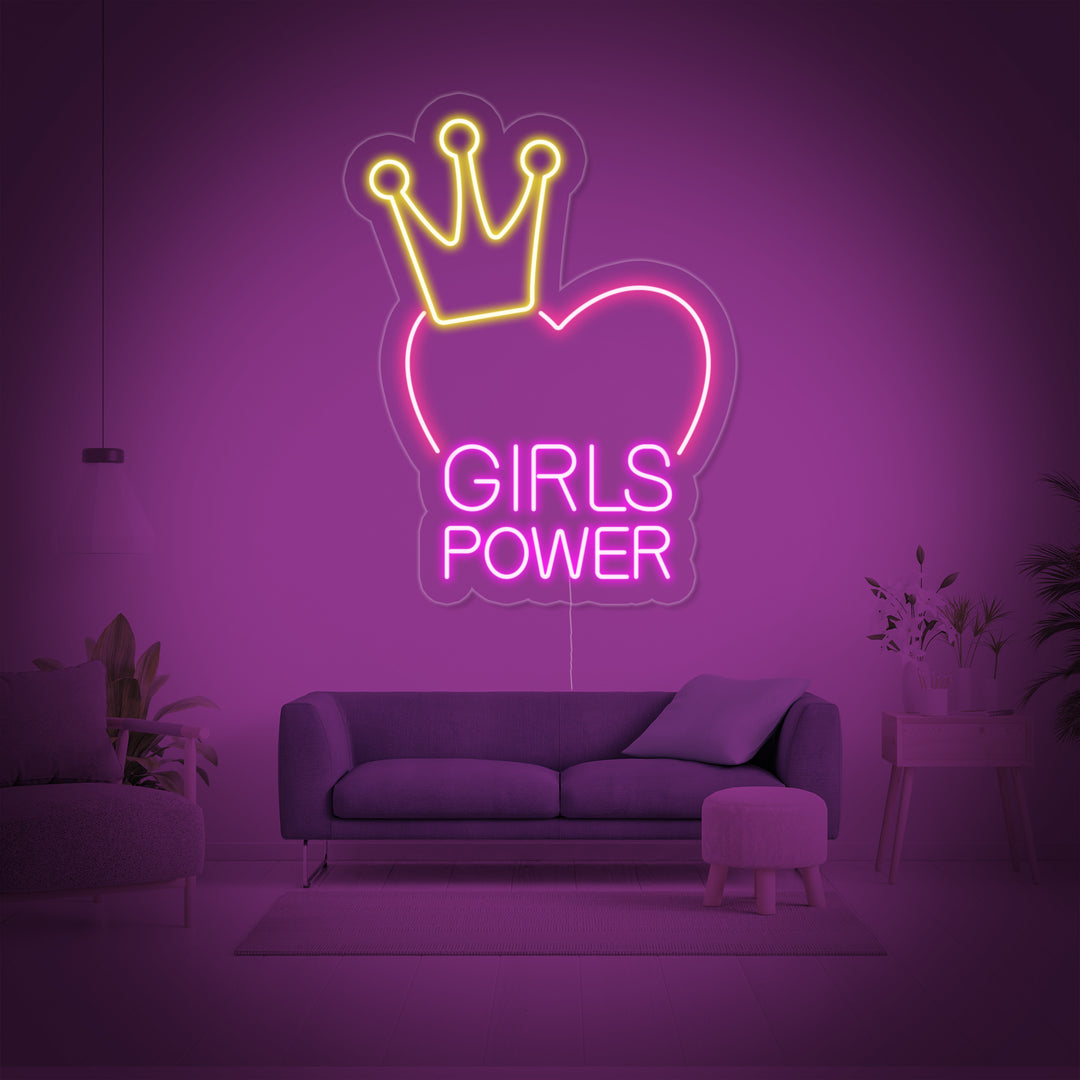 "Girls Power" Neonskylt