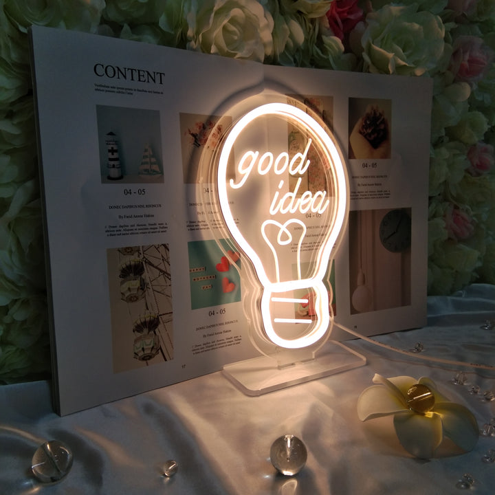"Lampa Good Idea" Skrivbords LED Neonskylt