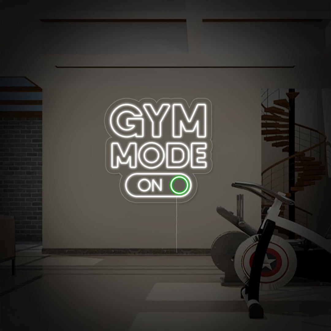 "Gym Mode On" Neonskylt
