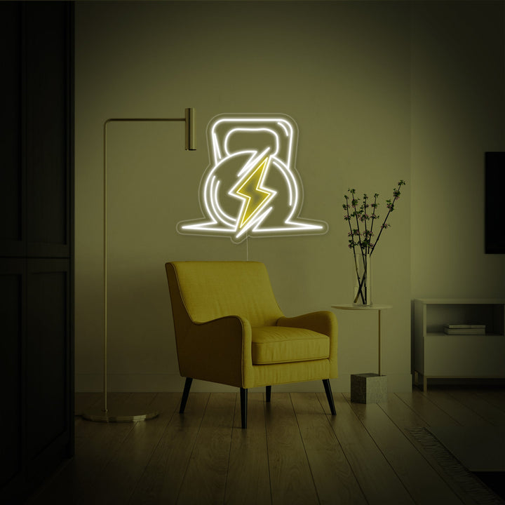 "Gym Kraft Fitness" Neonskylt