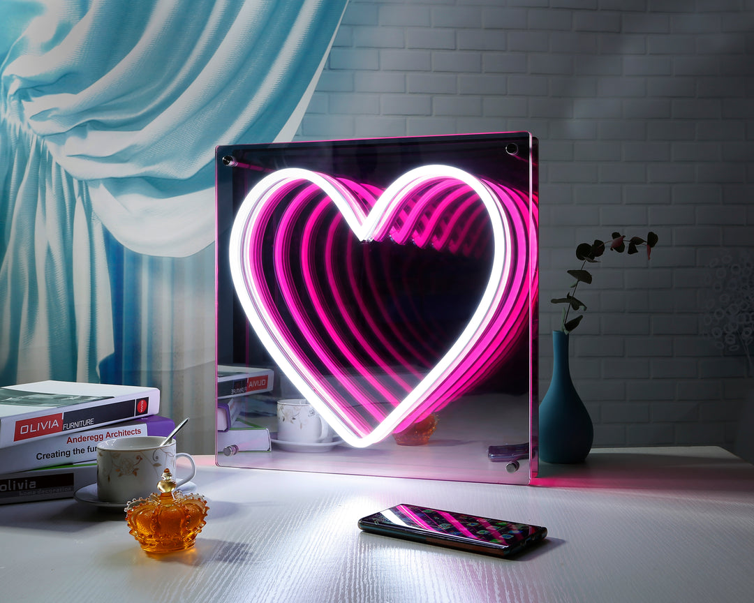 "Hearts LED Infinity" Neonskylt