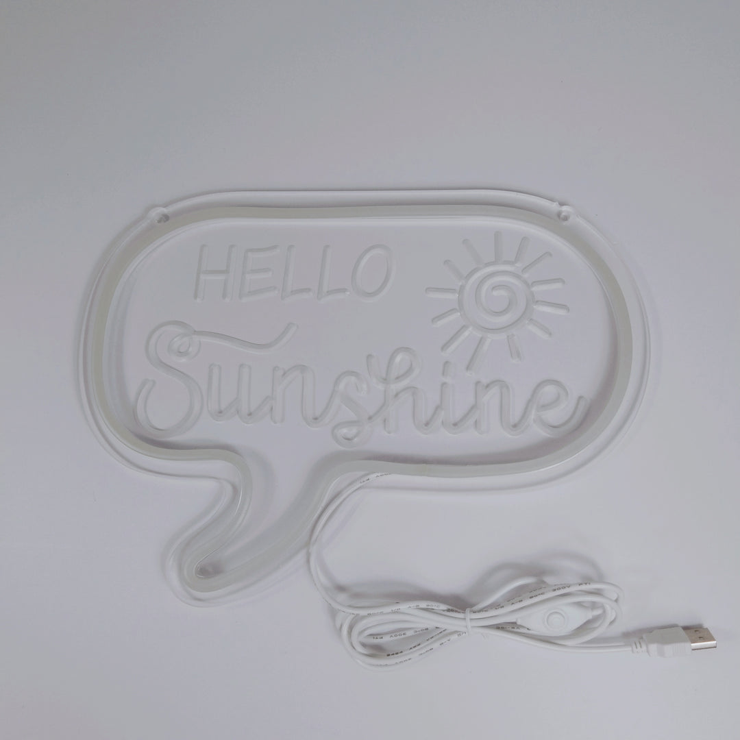 "Hello Sunshine" USB Mini LED Neonskylt