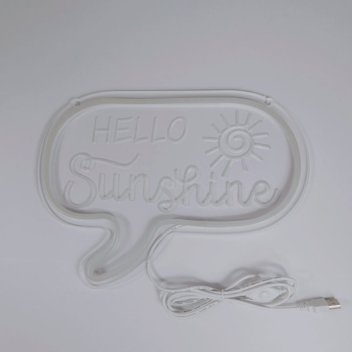 "Hello Sunshine" USB Mini LED Neonskylt