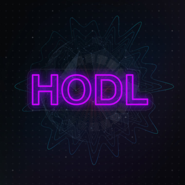 "Hodl Krypto" Neonskylt