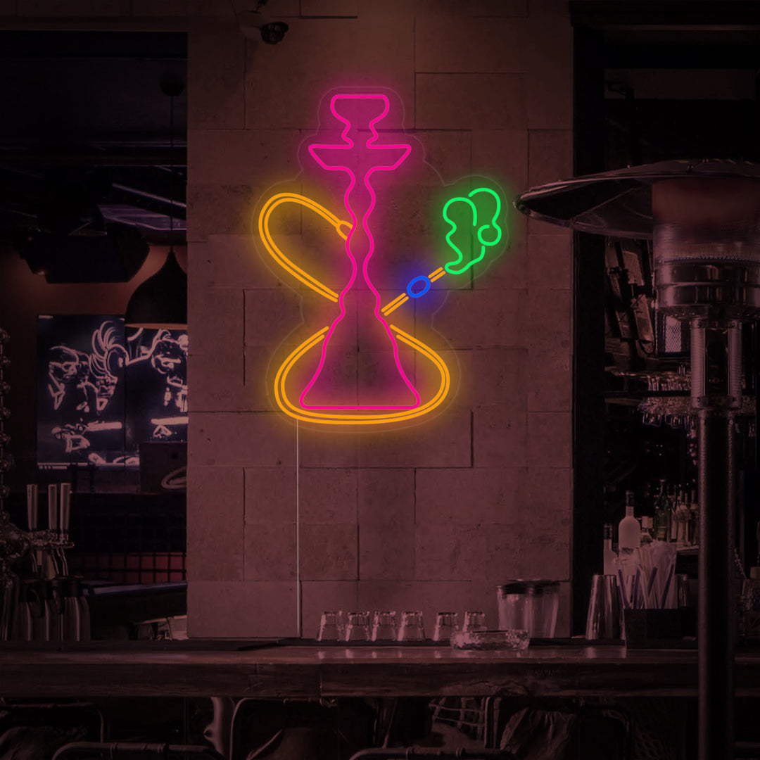 "Hookah Vibes Bar" Neonskylt