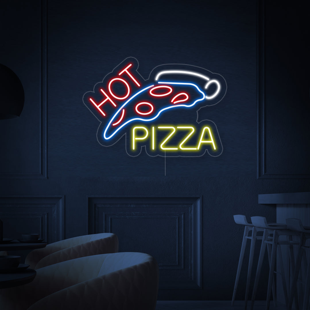 "Hot Pizza" Neonskylt