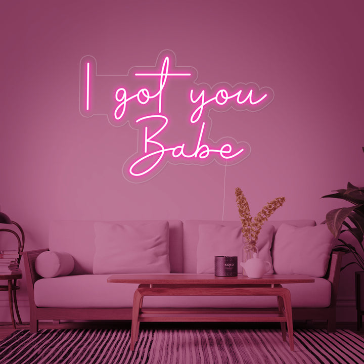 "I Got You Babe" Neonskylt