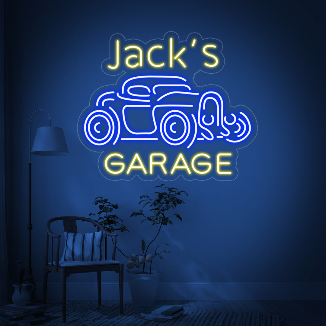 "Jack Garage" Neonskylt