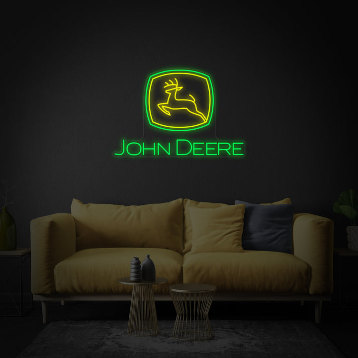 "John Deere" Neonskylt