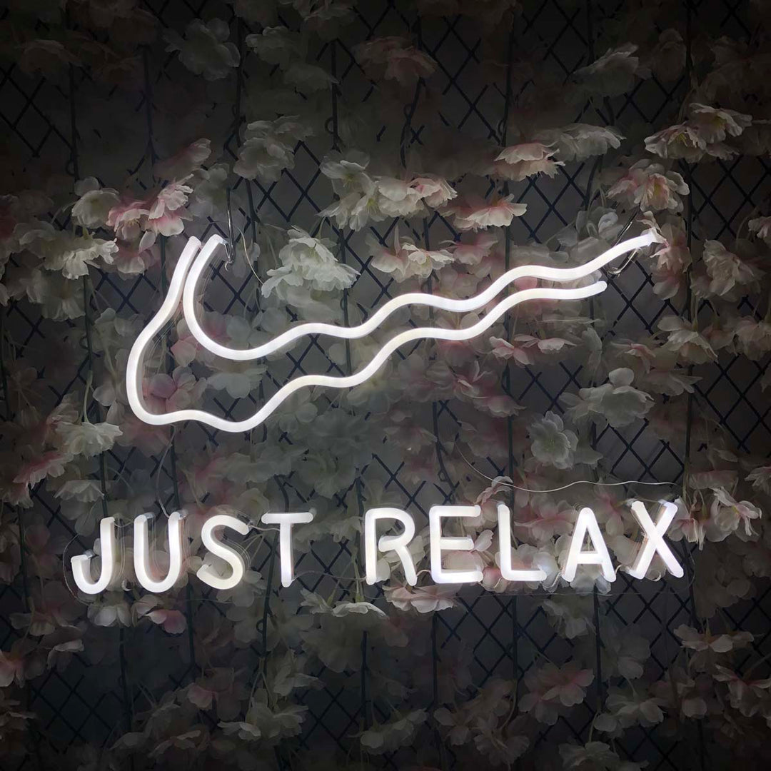 "Just Relax" Neonskylt