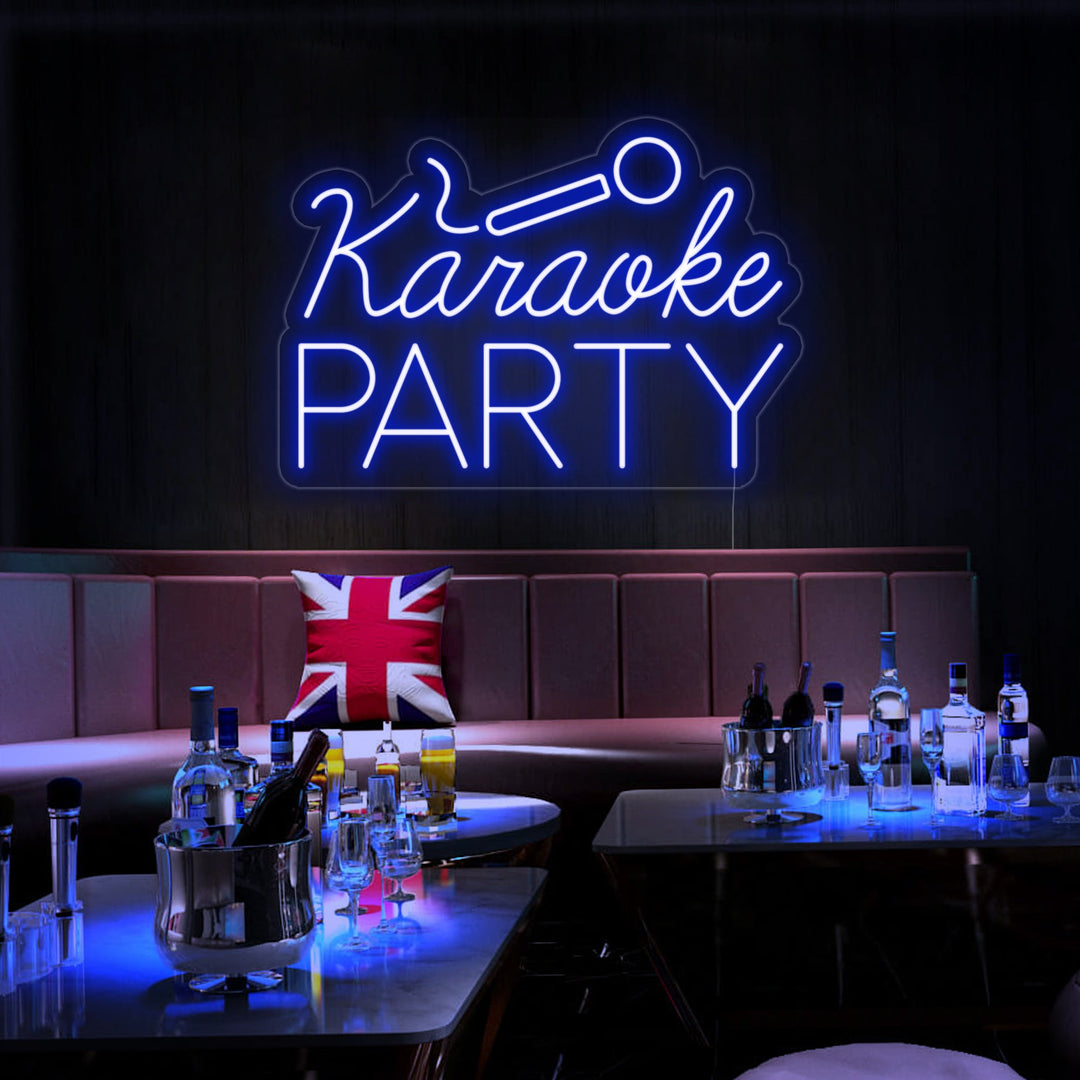 "Karaoke Party" Neonskylt