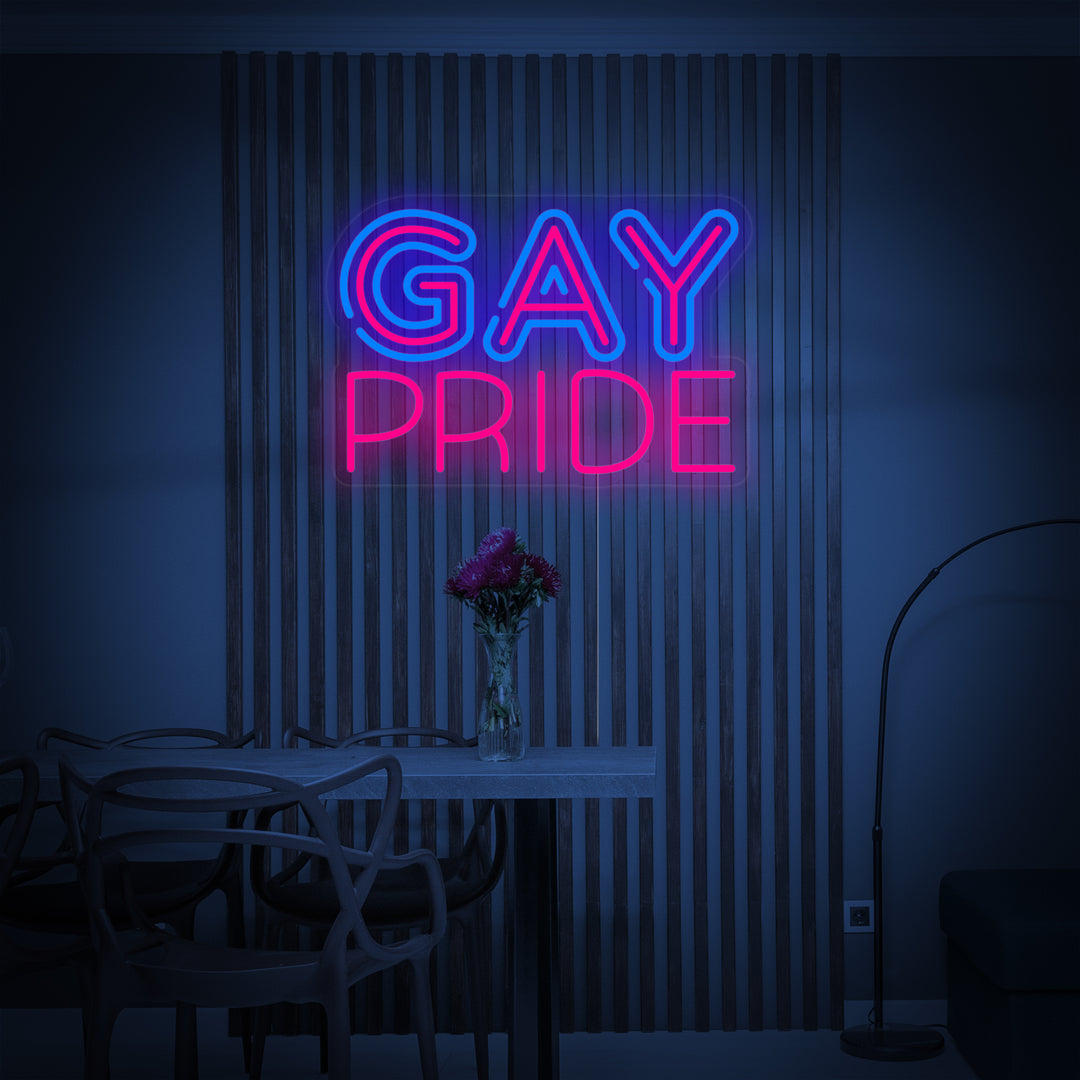 "Regnbågsflagg Lgbt-Stolthet Unik, Gay Pride" Neonskylt