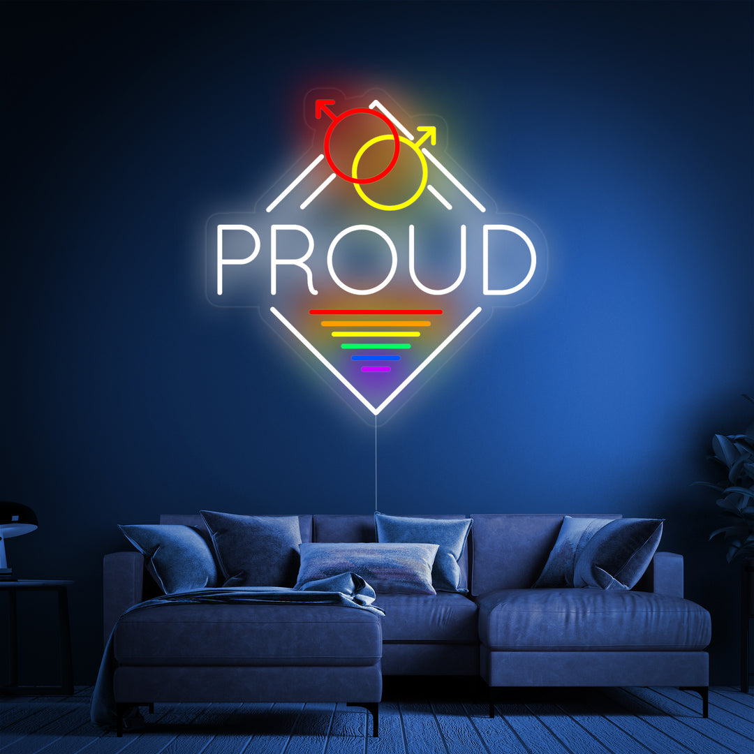 "LGBT Proud" Neonskylt