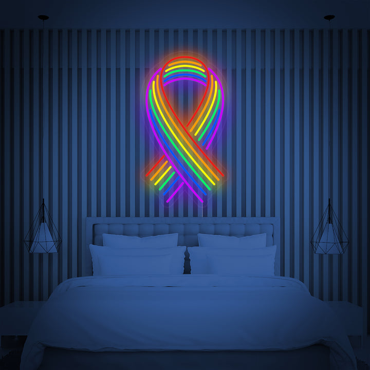 "Regnbågsflagg Lgbt-Stolthet Unik, Band" Neonskylt