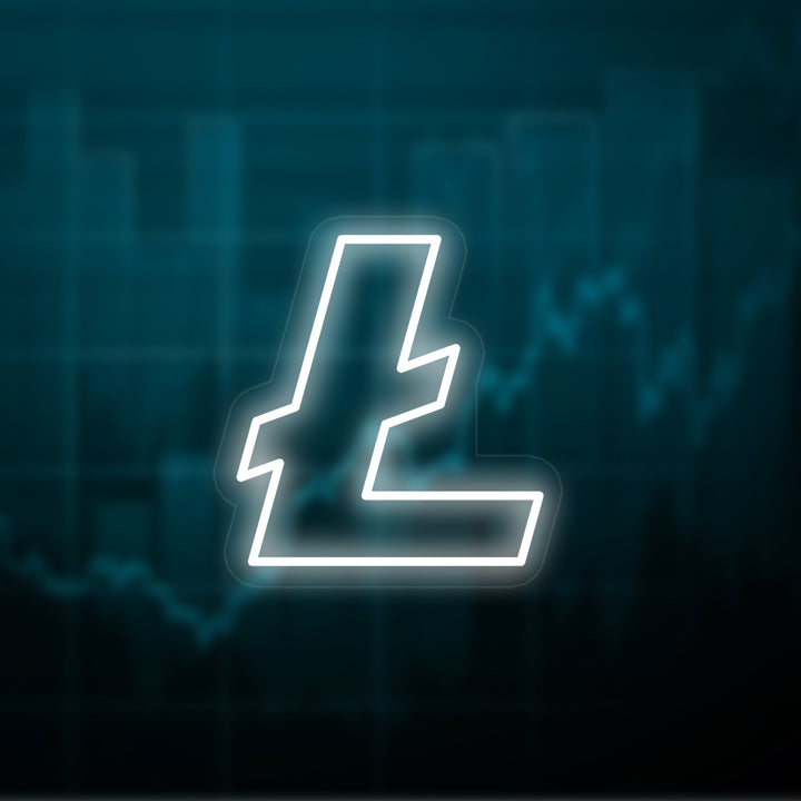 "Litecoin (LTC)" Neonskylt