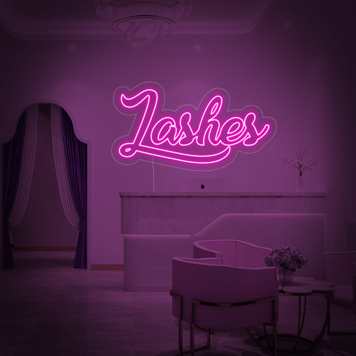 "Lashes" Neonskylt