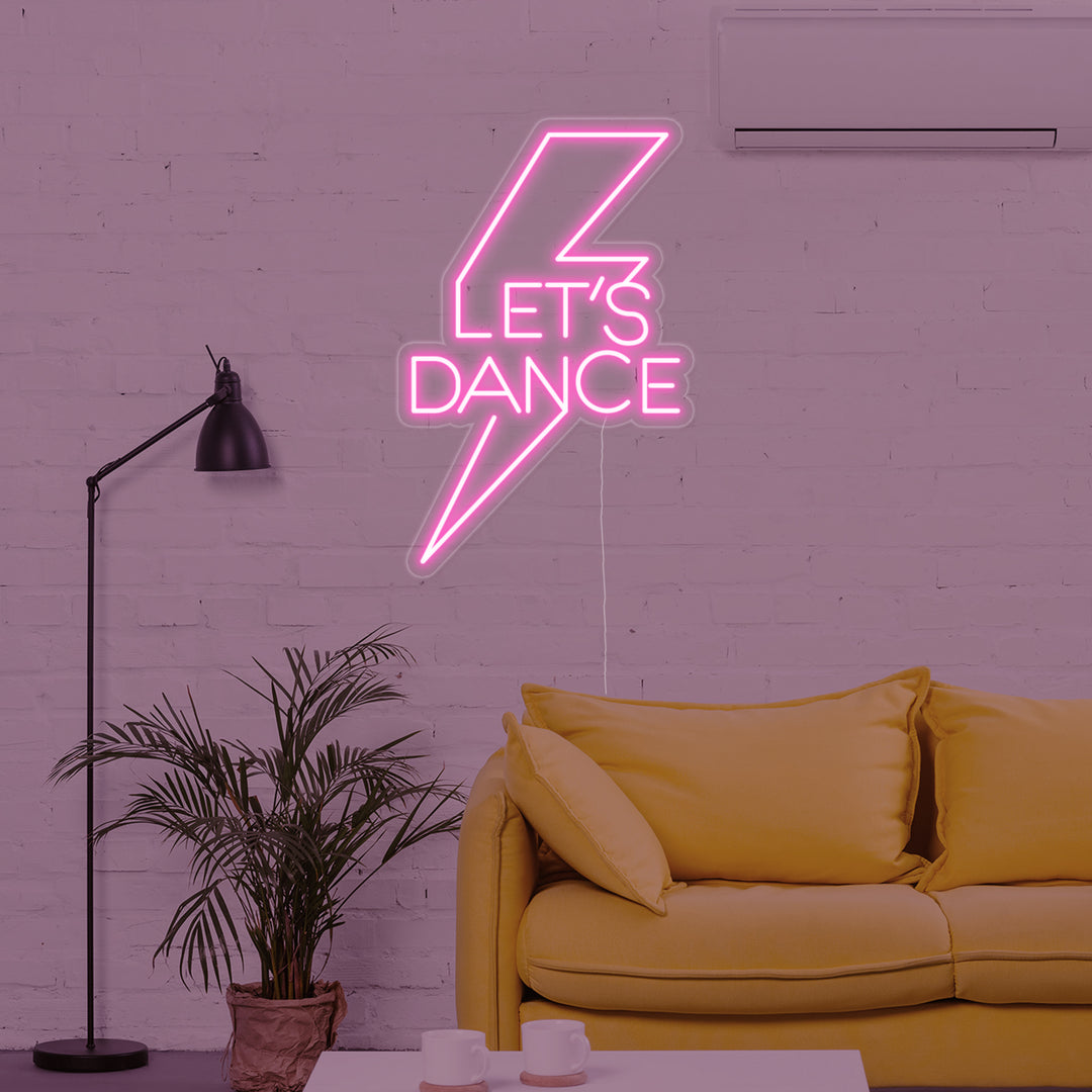 "Lets Dance" Neonskylt