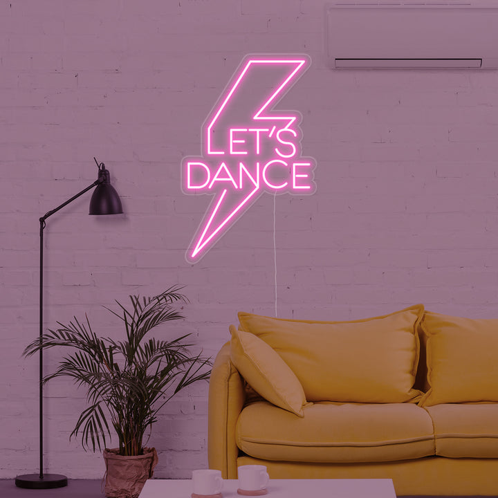"Lets Dance" Neonskylt