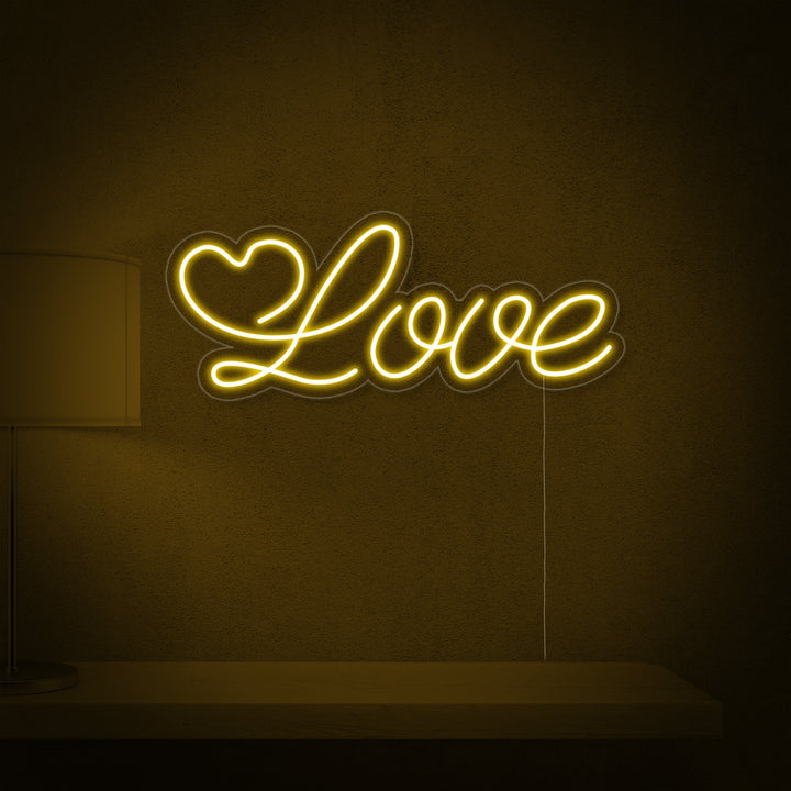 "Love Word" Neonskylt