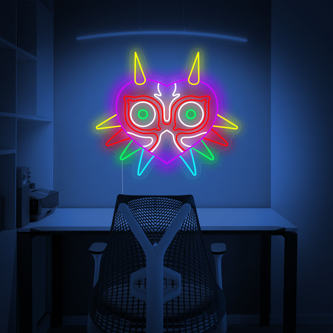 "Majoras Mask" Neonskylt