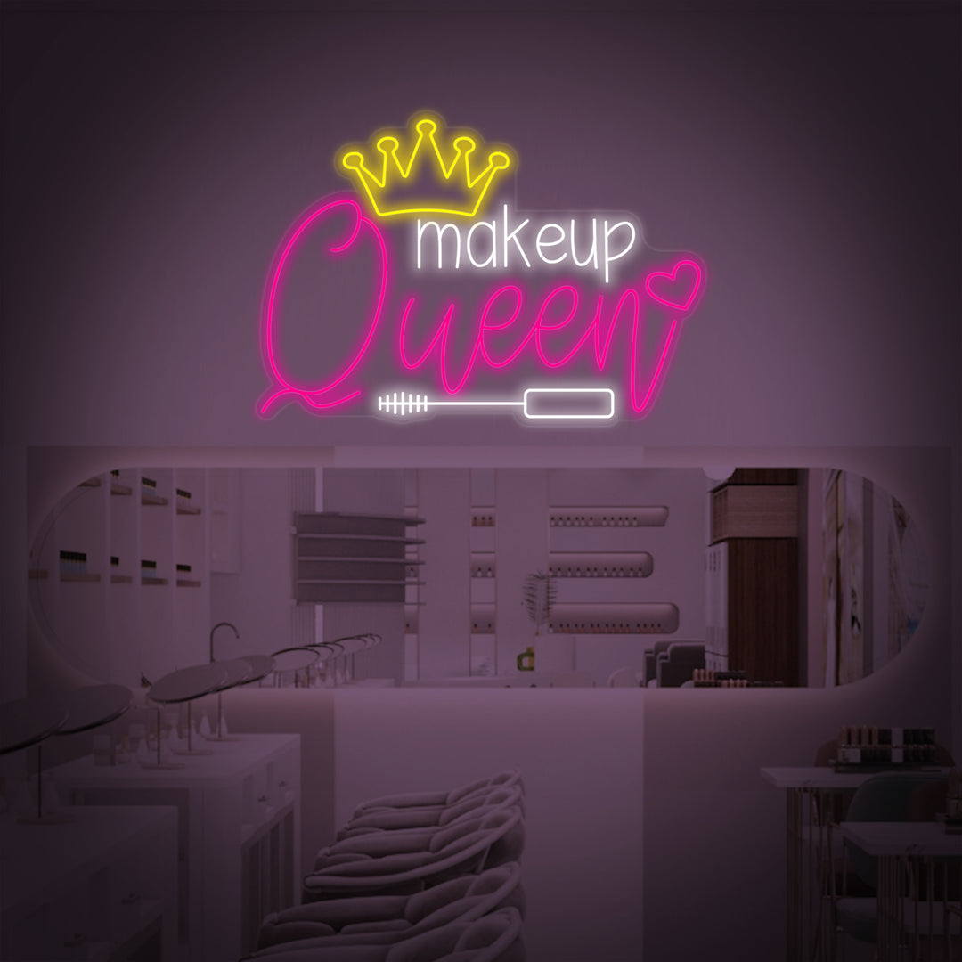 "Makeup Queen" Neonskylt