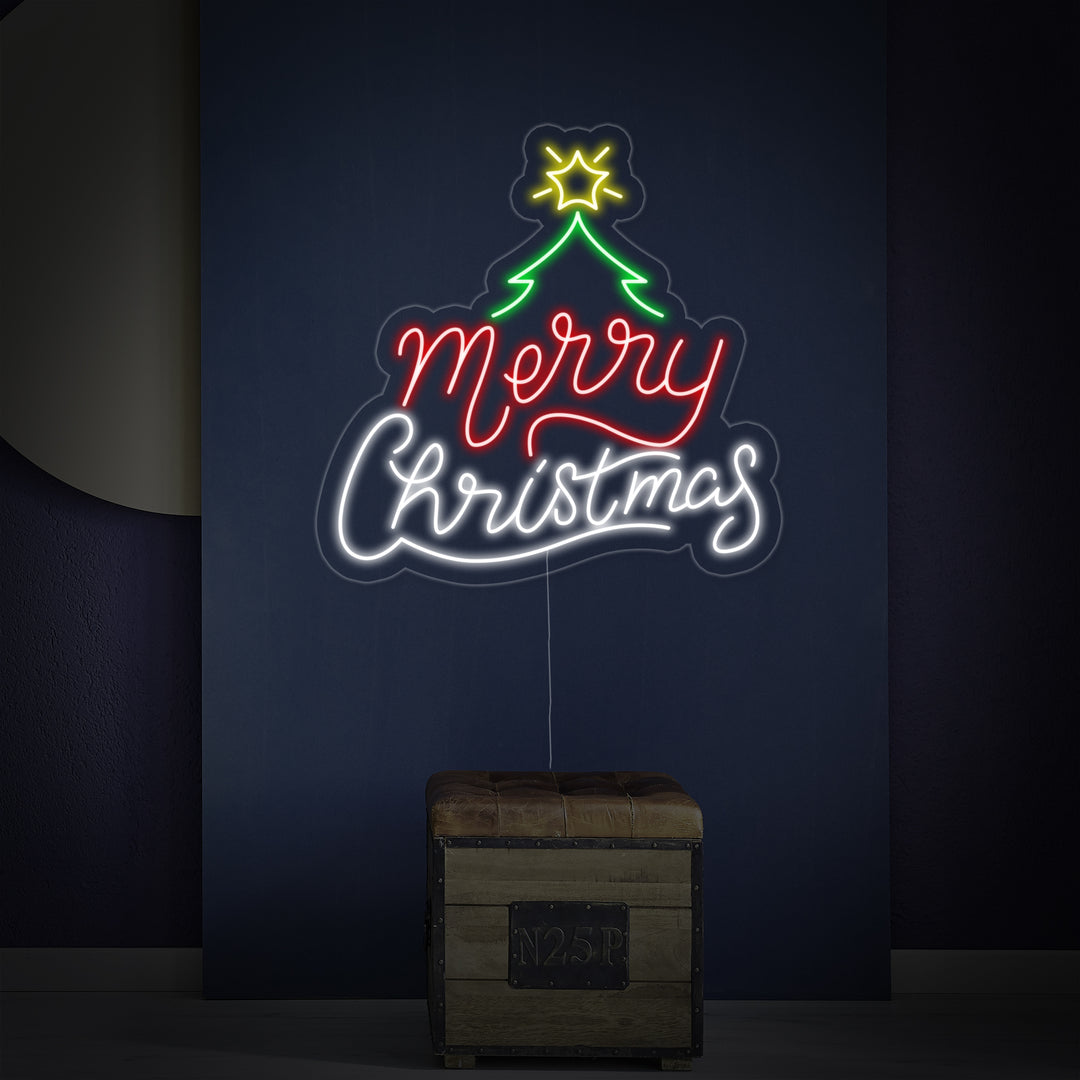 "Merry Christmas" Neonskylt