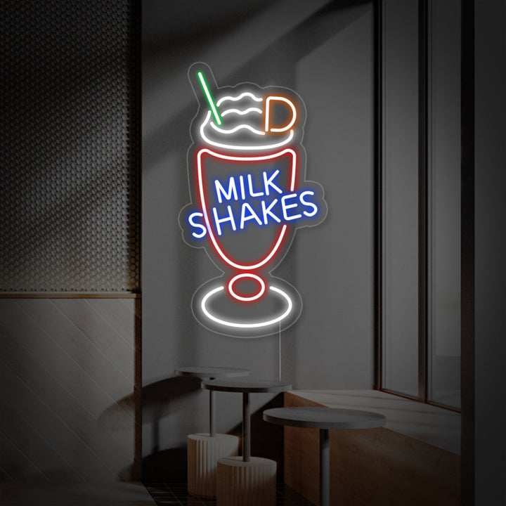 "Milk Shakes" Neonskylt