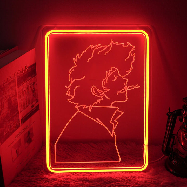 "Popkultur Fladdermus Soldat" Mini Neon Skylt