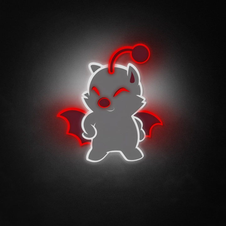 "Moogle Sign" Neon Like