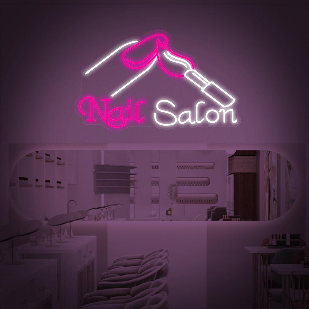 "Nails Salon" Neonskylt