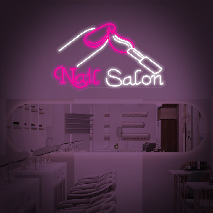 "Nails Salon" Neonskylt