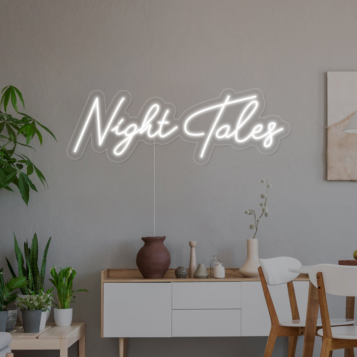 "Night Tales" Neonskylt