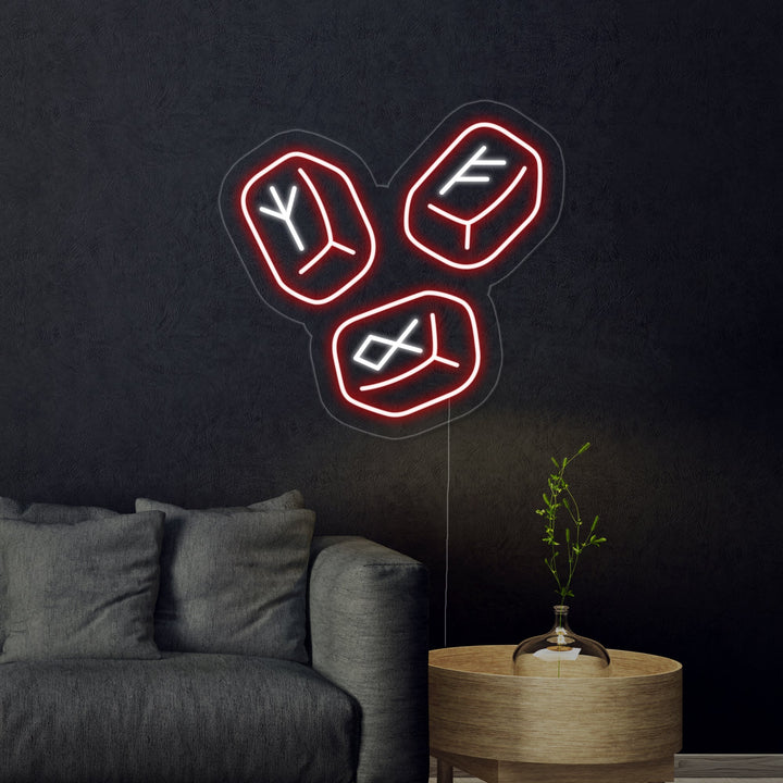 "Nordiska Runstenar" Neonskylt