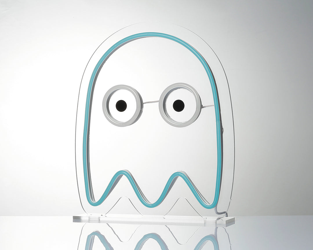 "Pac Man Ghost Desk LED" Neonskylt