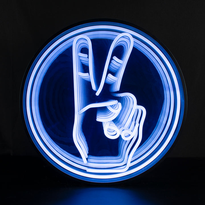 "Peace" 3D Infinity LED Neonskylt