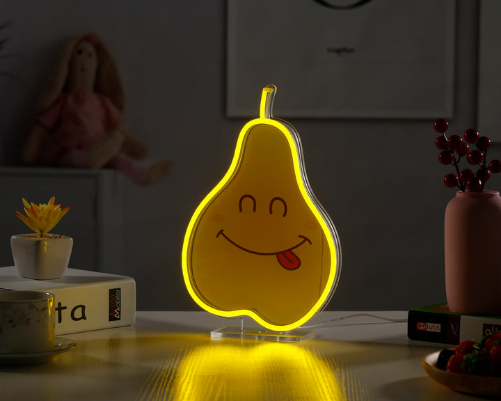 "Päron" Skrivbords LED Neonskylt