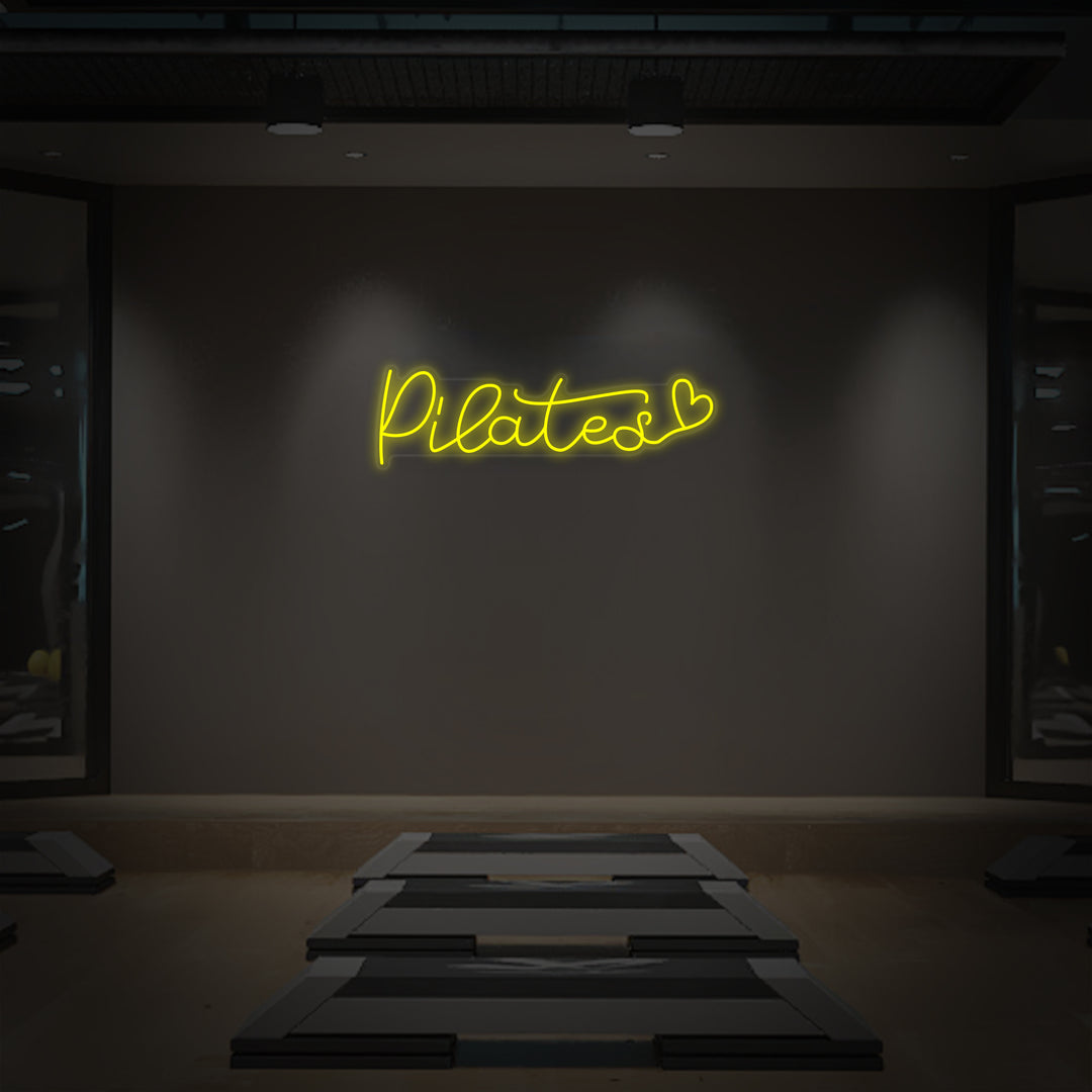 "Pilates Hjerte" Neonskylt