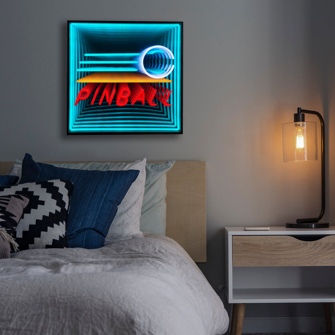 "Pinball" 3D Infinity LED Neonskylt