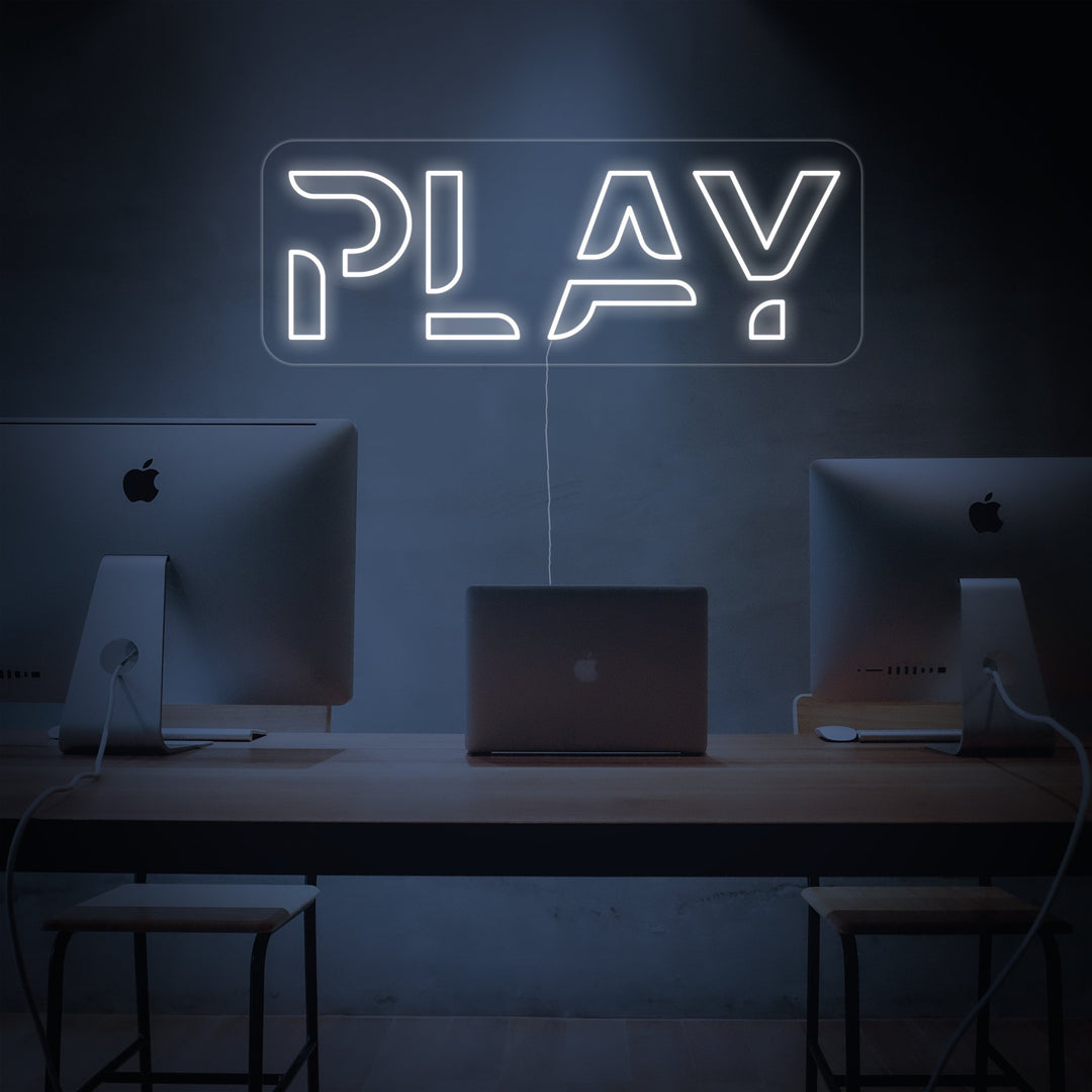 "Play" Neonskylt