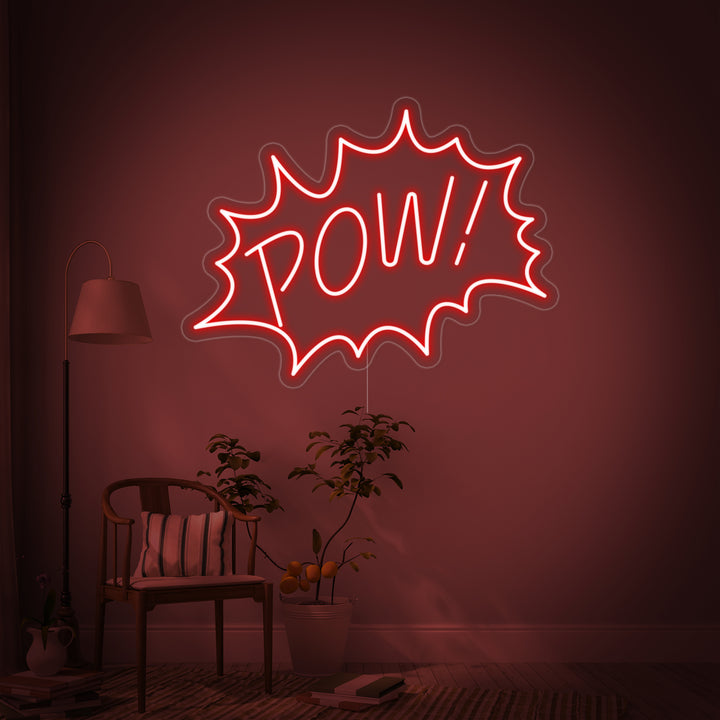 "Pow" Neonskylt