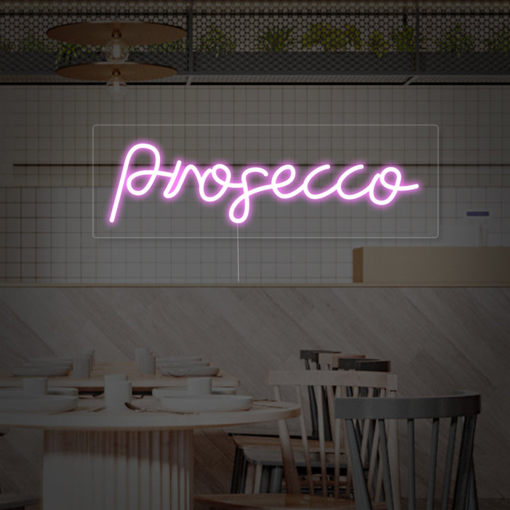"Prosecco Ölbar" Neonskylt