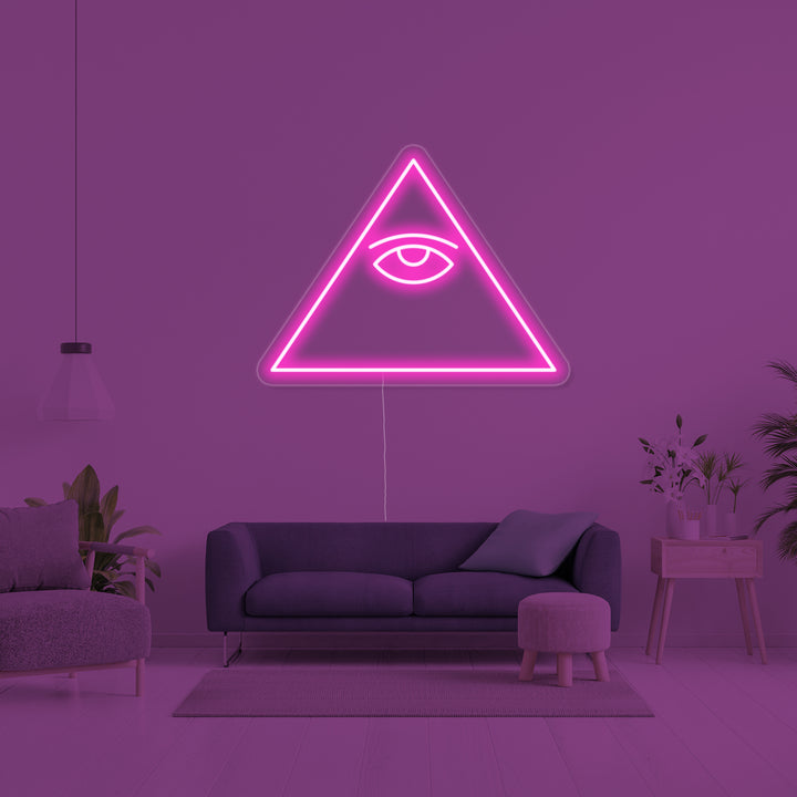 "Psykiskt Öga" Neonskylt