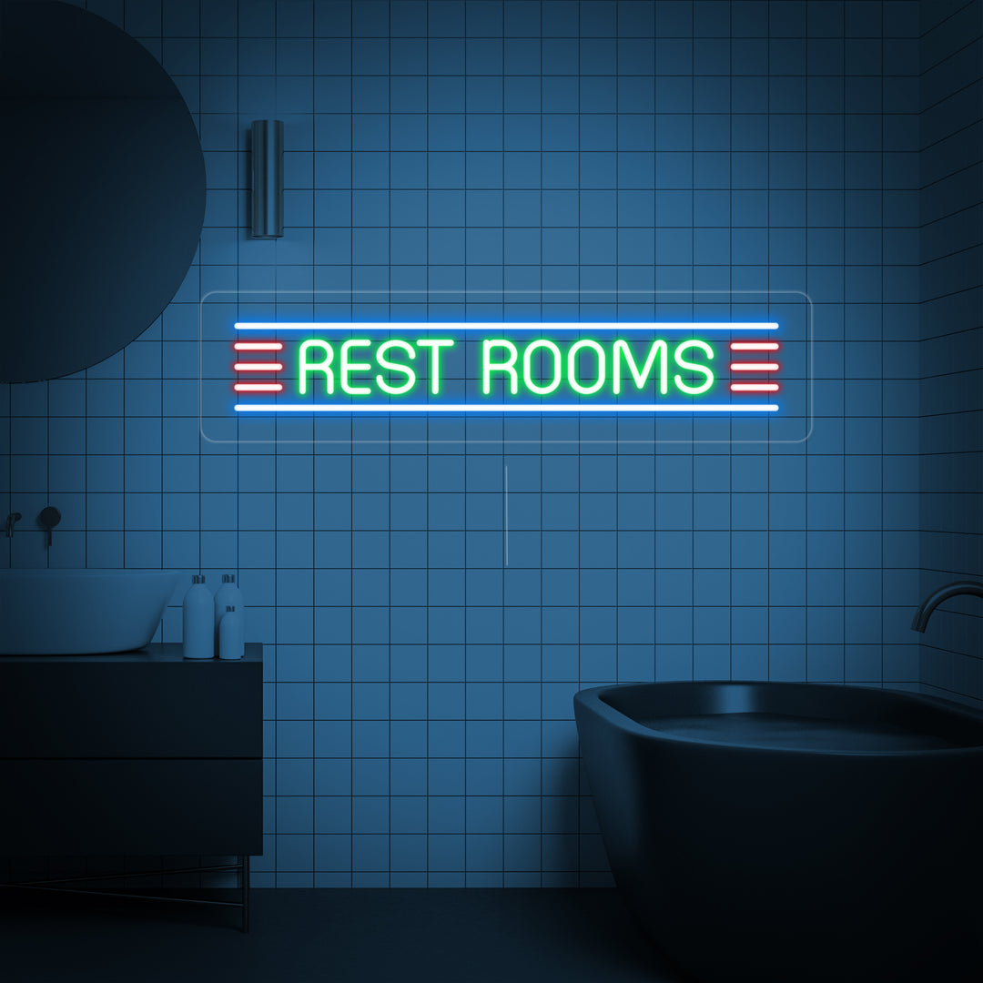 "Restroom" Neonskylt