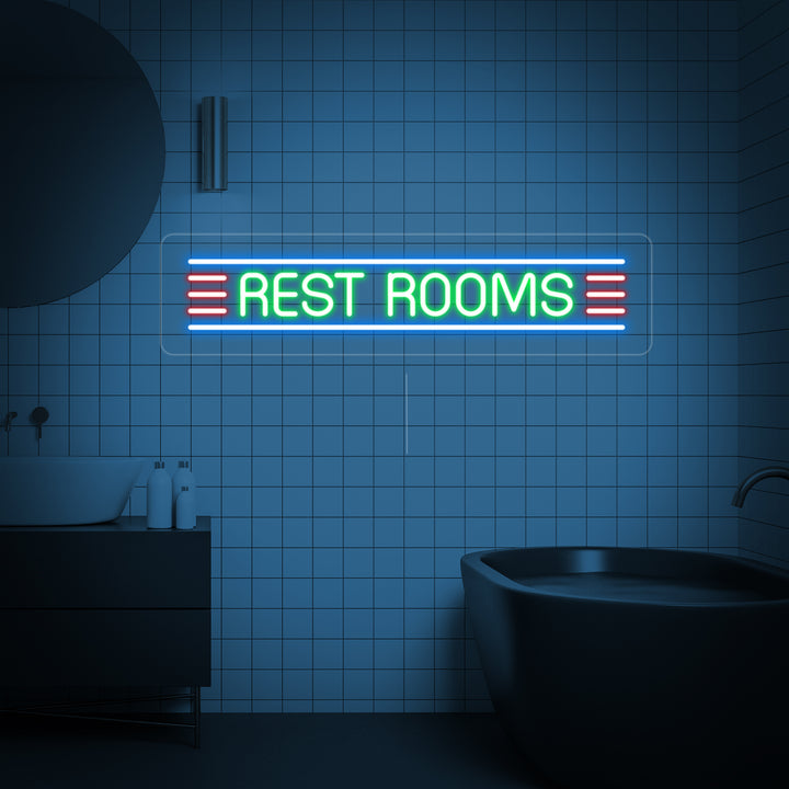 "Restroom" Neonskylt