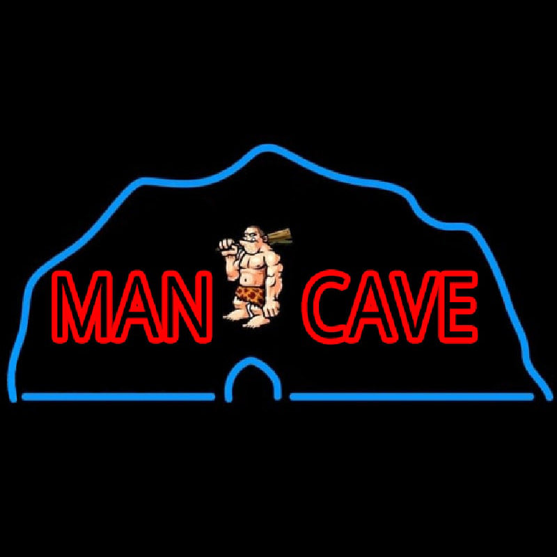 "Retro Man Cave" Neonskylt
