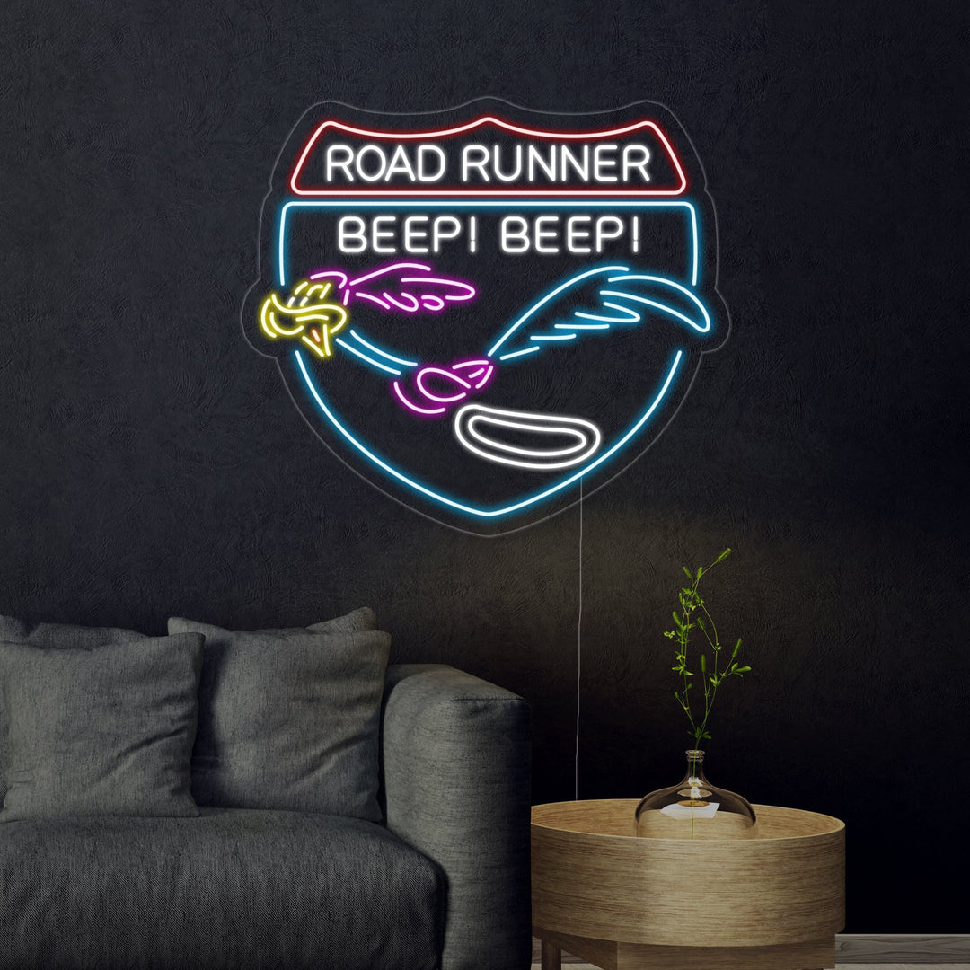 "Road Runner Beep Beep" Neonskylt