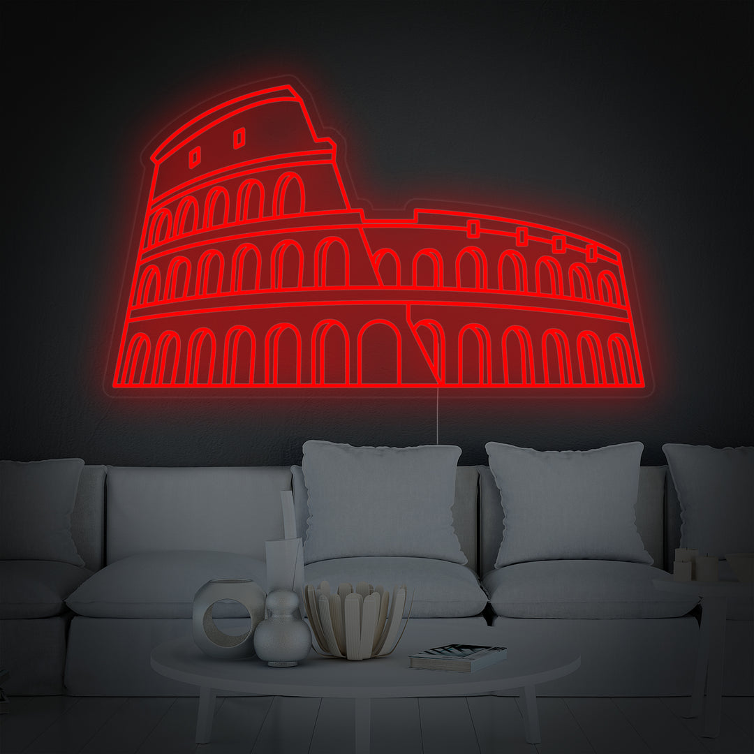 "Kolosseum I Rom" Neonskylt